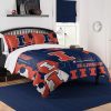 NCAA Illinois Fighting Illini Orange Blue Bedding Set