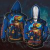 NCAA Kansas Jayhawks Jack Skellington Zip Up Hoodie