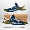 NCAA Notre Dame Fighting Irish Blue Gold Yeezy Boost Sneakers