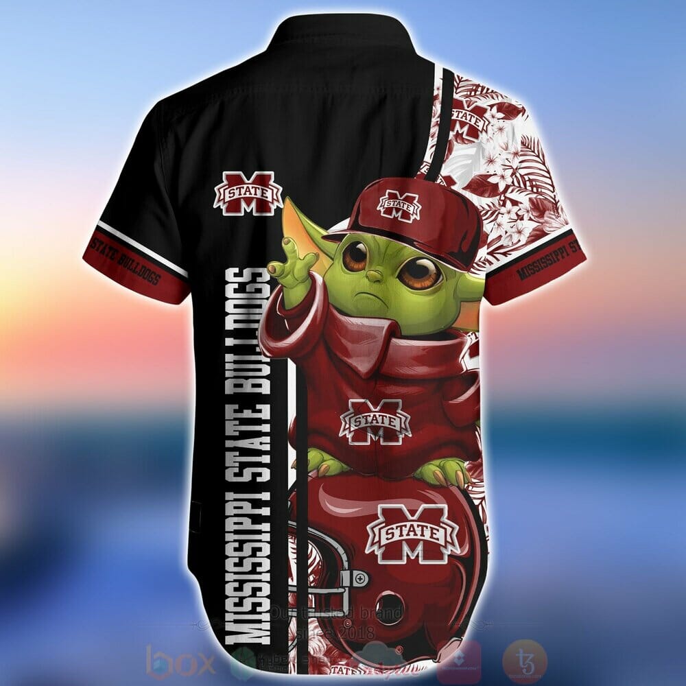NCAA Mississippi State Bulldogs Baby Yoda Hawaiian Shirt NCAA Mississippi State Bulldogs Baby Yoda Hawaiian Shirt