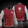 NCAA Virginia Tech Hokies Red Grey Baseball Jacket