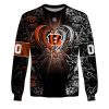 NFL Cincinnati Bengals Custom Name Number Rose Dragon Sweatshirt