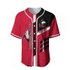 NCAA Northern Illinois Huskies Custom Text Red Black Baseball Jersey
