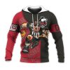 NCAA Northern Illinois Huskies Custom Number Red Black Pullover Hoodie