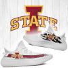 NCAA Iowa State Cyclones White Scratch Yeezy Boost Sneakers