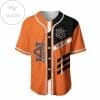 NCAA Auburn Tigers Custom Text Orange Black Baseball Jersey