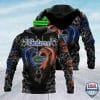 NCAA Florida Gators Custom Name Dargon Black Pullover Hoodie