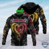 NCAA Louisville Cardinals Custom Name Dragon Zip Up Hoodie