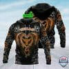 NCAA Texas Longhorns Custom Name Orange Dragon Pullover Hoodie