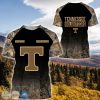 NCAA Tennessee Volunteers Custom Name Black Forest T-Shirt