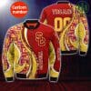 NCAA USC Trojans Custom Number Cardinal Gold Bomber Jacket