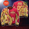 NCAA Iowa State Cyclones Custom Number Orange Gold Bomber Jacket