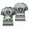 NFL Las Vegas Raiders Baby Yoda Christmas T-Shirt