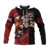 NCAA South Carolina Gamecocks Custom Number Red Black Pullover Hoodie