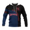 NCAA South Carolina Gamecocks Custom Text Number Blue Black Pullover Hoodie