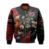 NCAA South Carolina Gamecocks Custom Number Red Black Bomber Jacket