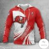 NFL Tampa Bay Buccaneers Red White Zip Up Hoodie