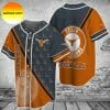 NCAA Texas Longhorns Navy Blue Orange Baseball Jersey