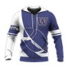 NCAA Washington Huskies Purple White Zip Up Hoodie