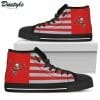 NFL Tampa Bay Buccaneers Red Grey High Top Shoes