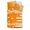 NCAA Tennessee Volunteers Orange White Bedding Set