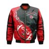 NCAA Louisville Cardinals Red Black Bomber Jacket