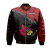 NCAA Louisville Cardinals Red Black Bomber Jacket V2