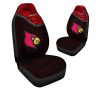 NCAA Louisville Cardinals Red Black Car Seat Covers V6