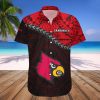 NCAA Louisville Cardinals Red Black Hawaiian Shirt V2
