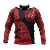 NCAA Louisville Cardinals Red Black Zip Up Hoodie V8