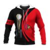 NCAA Louisville Cardinals Custom Text Champions Zip Up Hoodie
