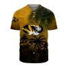 NCAA Missouri Tigers Black Coconut Tree Gold Baseball Jersey