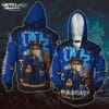NCAA Kentucky Wildcats Jack Skellington Halloween Zip Up Hoodie