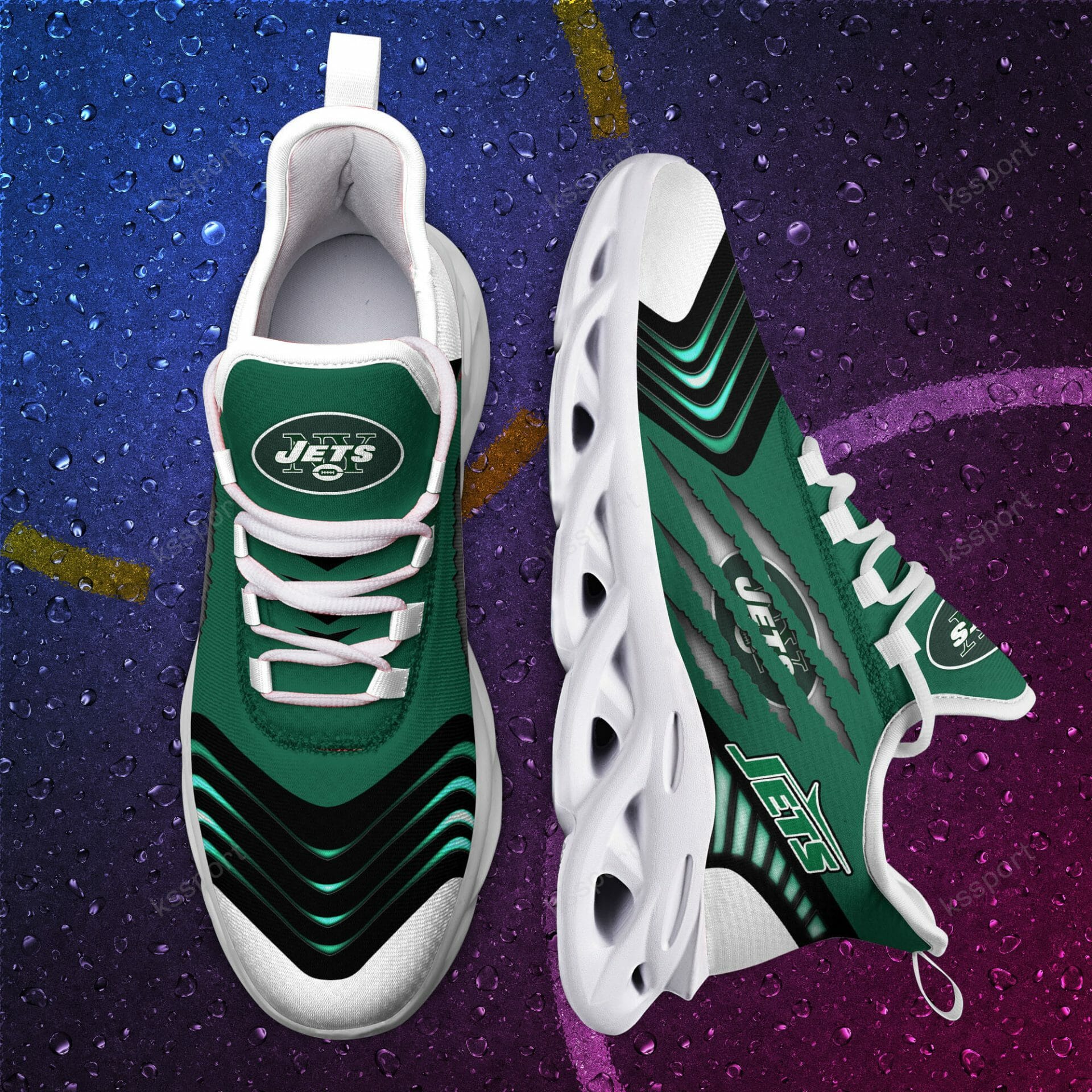NFL New York Jets Green Black Max Soul Shoes NFL New York Jets Green Black Max Soul Shoes