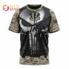 NFL Cincinnati Bengals Custom Name Number Punisher Skull T-Shirt