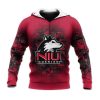 NCAA Northern Illinois Huskies Custom Text Number Red Pullover Hoodie
