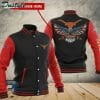 NCAA Texas Longhorns Custom Name Black Red Baseball Jacket