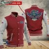 NCAA Florida Gators Custom Name Red Grey Baseball Jacket