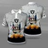 NFL Las Vegas Raiders Jack Skellington Halloween Polo Shirt
