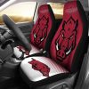 NCAA Arkansas Razorbacks Red White Car Seat Covers