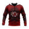 NCAA South Carolina Gamecocks Custom Text Number Red Black Pullover Hoodie