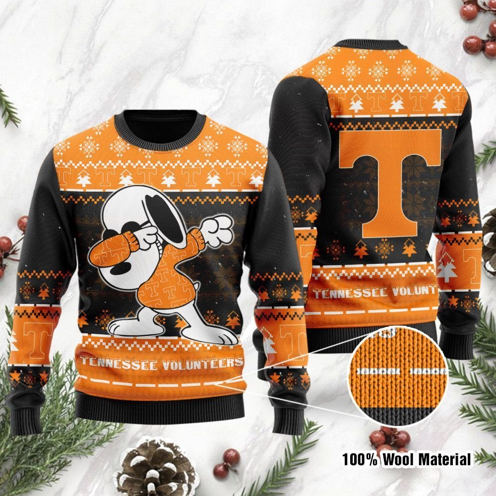 NCAA Tennessee Volunteers Snoopy Ugly Christmas Sweater NCAA Tennessee Volunteers Snoopy Ugly Christmas Sweater
