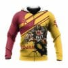 NCAA USC Trojans Gold Cardinal Mascot Zip Up Hoodie