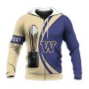 NCAA Washington Huskies Custom Text Champions Zip Up Hoodie