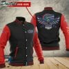 NCAA Florida Gators Custom Name Black Red Baseball Jacket