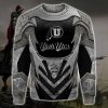 NCAA Utah Utes Silver Black Knight Armor Sweatshirt