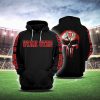 NCAA Utah Utes Punisher Skull Black Pullover Hoodie