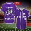 NCAA Kansas State Wildcats Custom Name Number Mascot Baseball Jersey