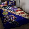 NCAA Kansas State Wildcats American Flag Mascot Bedding Set