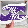 NCAA Kansas State Wildcats Purple White Running Shoes